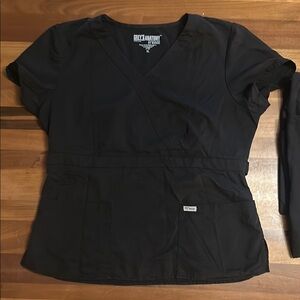 Lot of 3! Grey's Anatomy Black Scrub Tops.